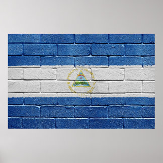 Póster Bandera de Nicaragua