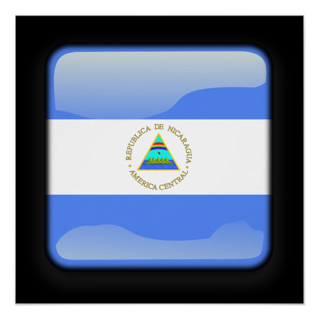Póster Bandera de Nicaragua (Anverso)
