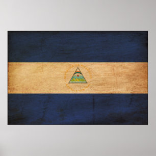 Póster Bandera de Nicaragua