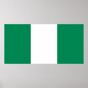Póster Bandera de Nigeria