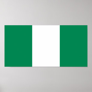 Póster Bandera de Nigeria