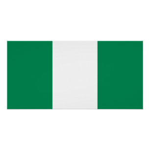 Póster Bandera de Nigeria