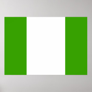 Póster Bandera de Nigeria