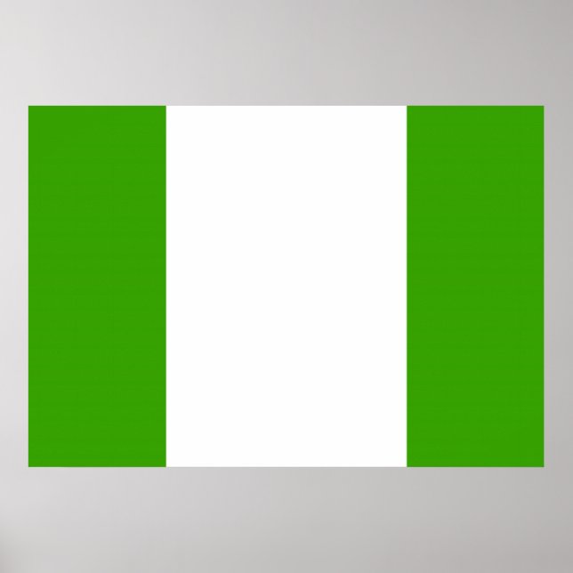 Póster Bandera de Nigeria (Frente)
