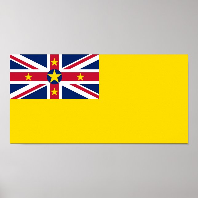 Póster Bandera de Niue (Frente)