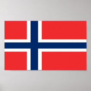 Póster Bandera de Noruega