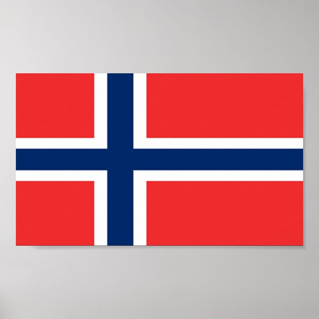 Póster Bandera de Noruega (Frente)
