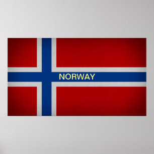 Póster Bandera de Noruega