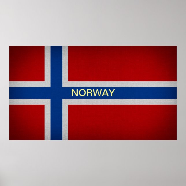 Póster Bandera de Noruega (Frente)