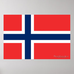 Póster Bandera de Noruega