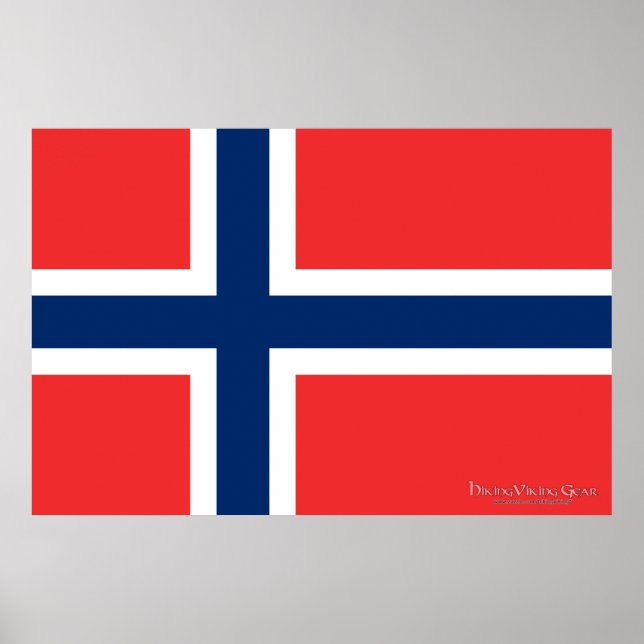 Póster Bandera de Noruega (Frente)