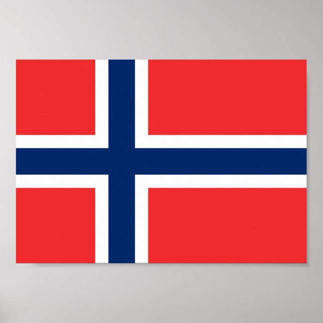 Póster Bandera de Noruega (Frente)