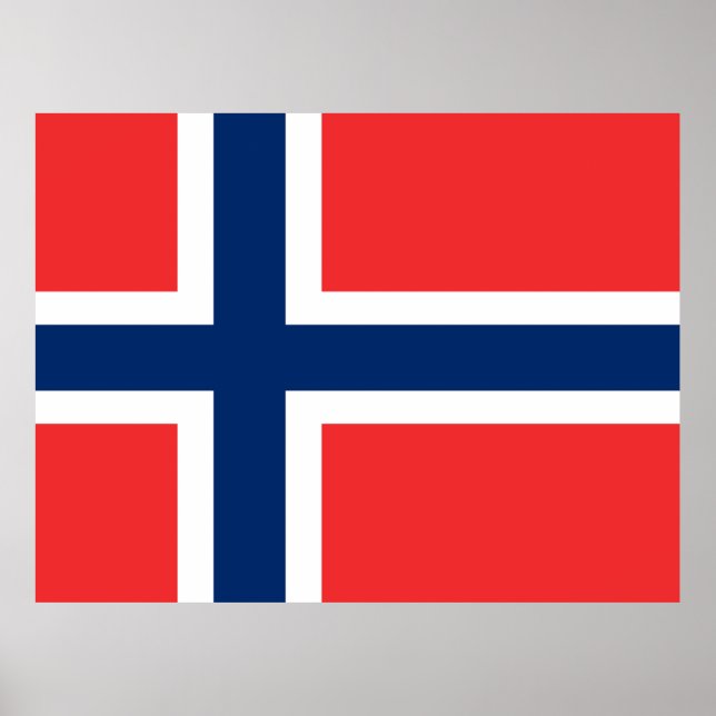 Póster Bandera de Noruega (Frente)