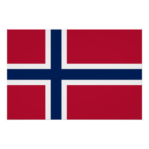 Póster Bandera de Noruega