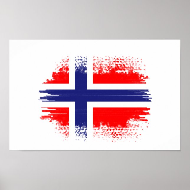 Póster Bandera de Noruega (Frente)