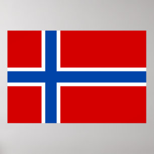 Póster Bandera de Noruega