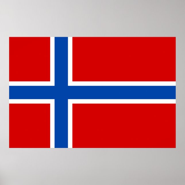 Póster Bandera de Noruega (Frente)