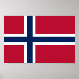 Póster Bandera de Noruega