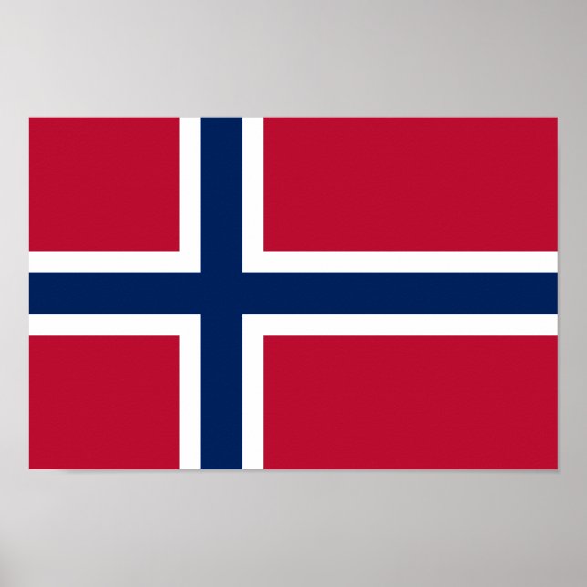 Póster Bandera de Noruega (Frente)