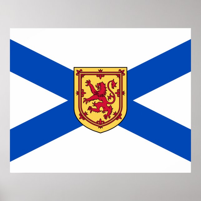 Póster Bandera de Nueva Escocia (provincia canadiense) (Frente)