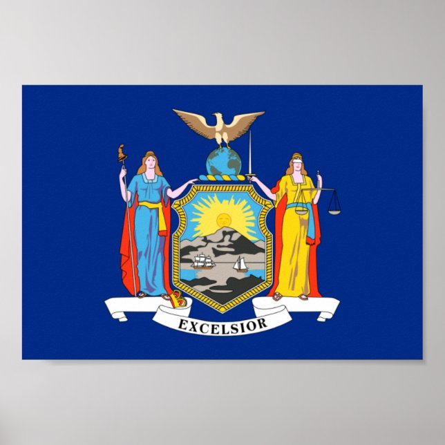 Póster Bandera de Nueva York (Frente)