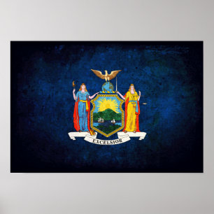 Póster Bandera de Nueva York