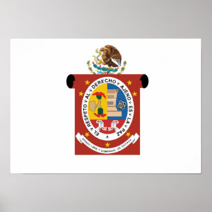 Póster Bandera de Oaxaca