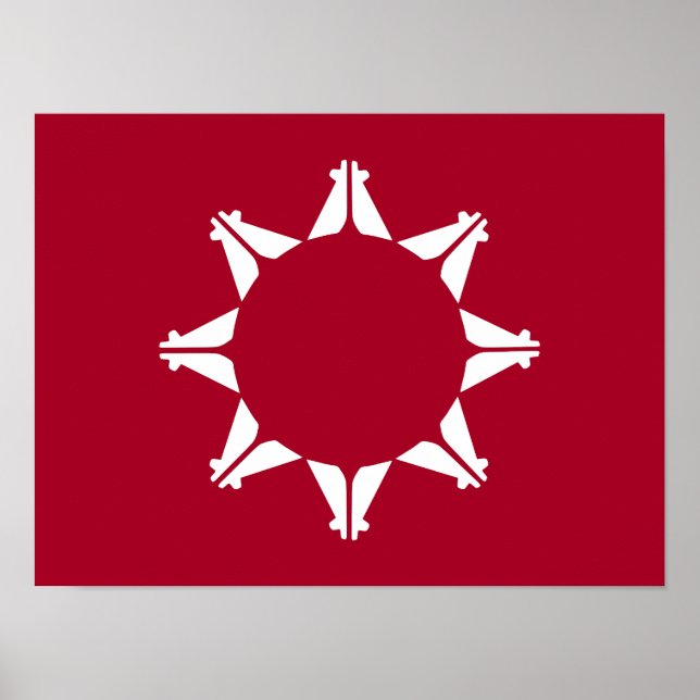 Póster Bandera de Oglala Lakota Sioux (Frente)