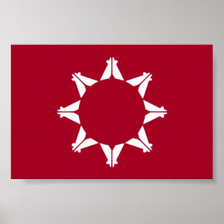 Póster Bandera de Oglala Lakota Sioux