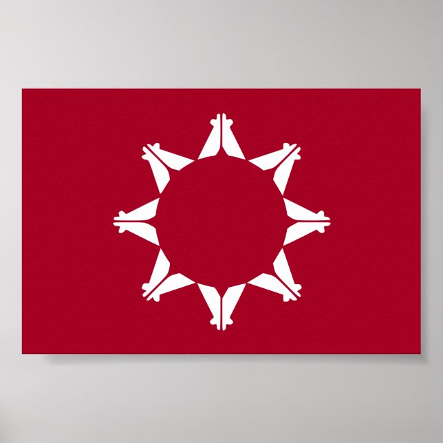 Póster Bandera de Oglala Lakota Sioux (Frente)