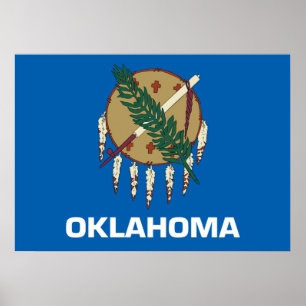Póster Bandera de Oklahoma