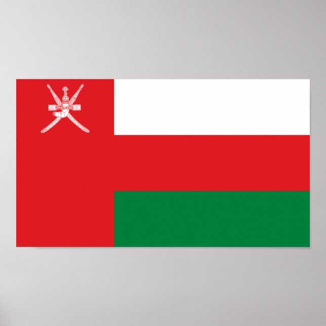 Póster Bandera de Omán (Frente)