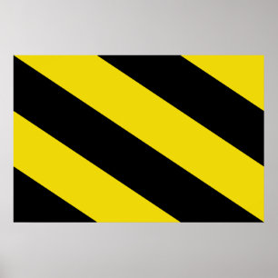 Póster Bandera de Oosterzele, Bélgica