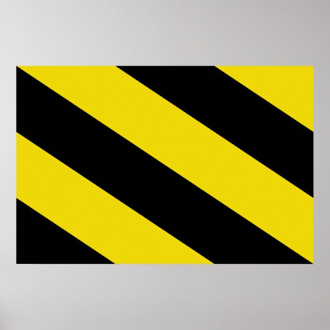 Póster Bandera de Oosterzele, Bélgica (Frente)