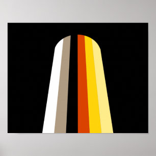 Póster Bandera de Orgullo de Cabello Largo