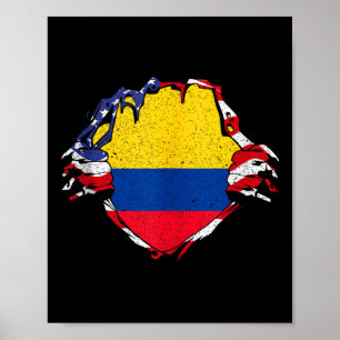 Póster Bandera de orgullo de Colombia Camiseta sin mangas