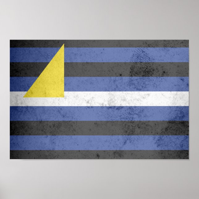 PÓSTER BANDERA DE ORGULLO DE DEPORTES ACUÁTICOS (Frente)