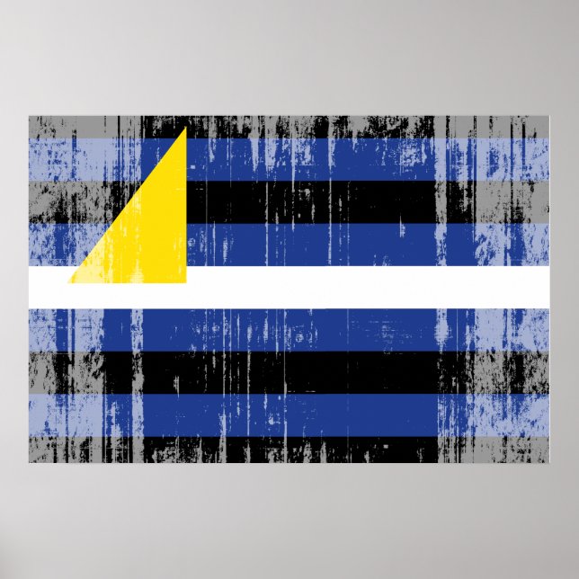PÓSTER BANDERA DE ORGULLO DE DEPORTES ACUÁTICOS (Frente)
