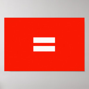 Póster Bandera de Orgullo de Igualdad