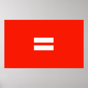 Póster Bandera de Orgullo de Igualdad