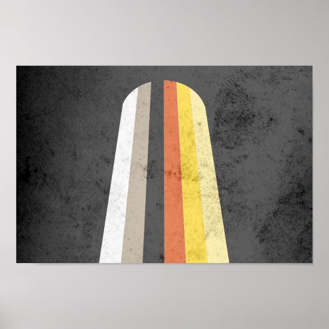 PÓSTER BANDERA DE ORGULLO DE PELO LARGO (Frente)