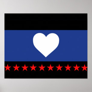 Póster Bandera de Orgullo de Pie