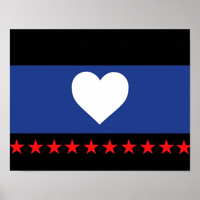 Póster Bandera de Orgullo de Pie (Frente)