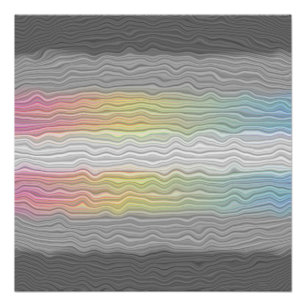 Póster Bandera de Orgullo Demifluid Abstracta Trippy Boho