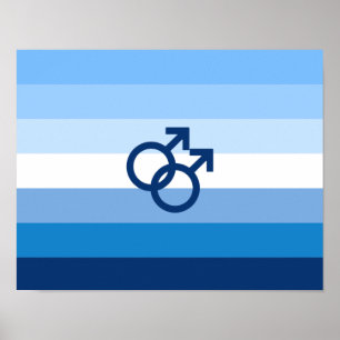 Póster Bandera de orgullo gay MLM