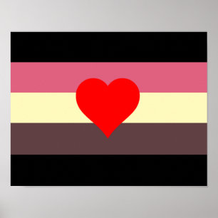 Póster Bandera de Orgullo Gordo