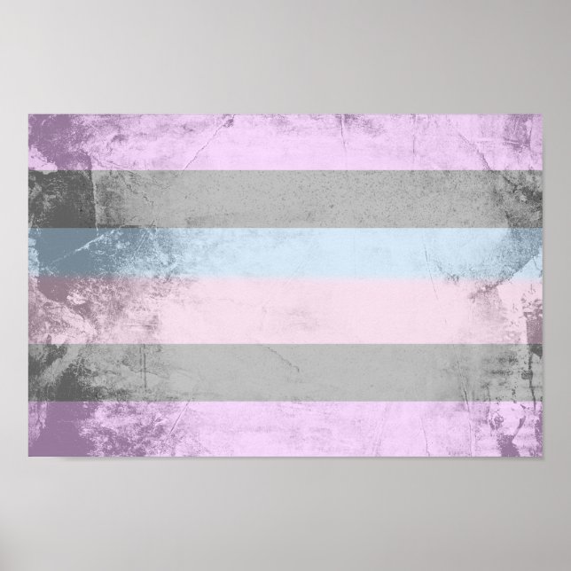 Póster Bandera de orgullo intersexual (Frente)