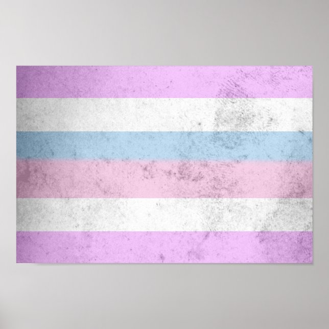 Póster Bandera de orgullo intersexual (Frente)