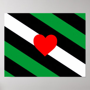 Póster Bandera de Orgullo Leather Boi