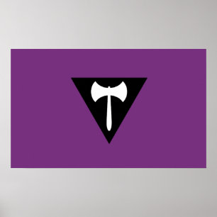 Póster Bandera de Orgullo Lesbiano